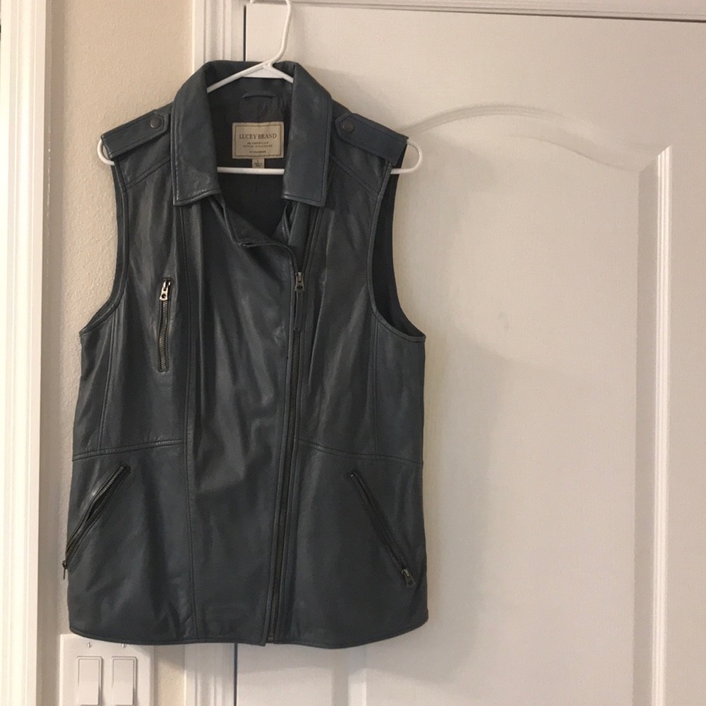 Leather vest